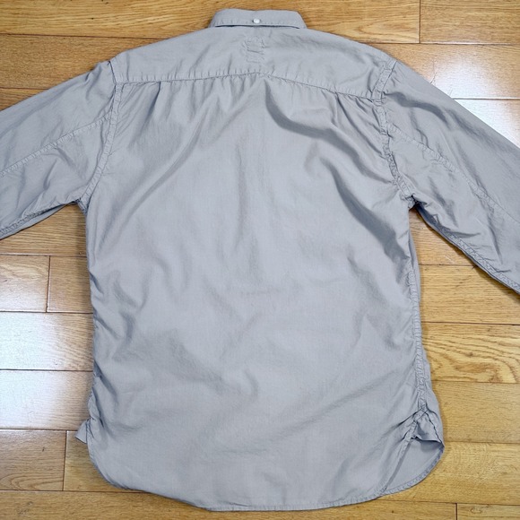 KATO BY HIROSHI KATO Men Light Grey Button Down Shirt Size SMALL Cotton - Picture 9 of 9